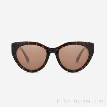 Occhiali da sole da donna classici in acetato Cat Eye